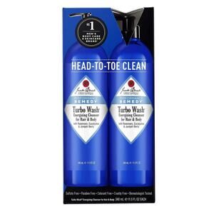 Jack Black Turbo Wash Energizing Cleanser for Hair & Body - 2 Pack - 23 OZ